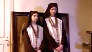 Lovely French Nuns Sabine And Mona Suggest Their Assfuck Virginity To The Priest